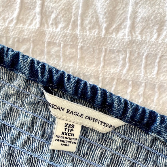 Fitted Denim Cropped Top - Picture 3 of 3